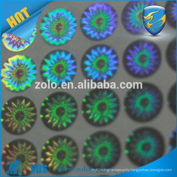 3D hologram sticker printing serial number